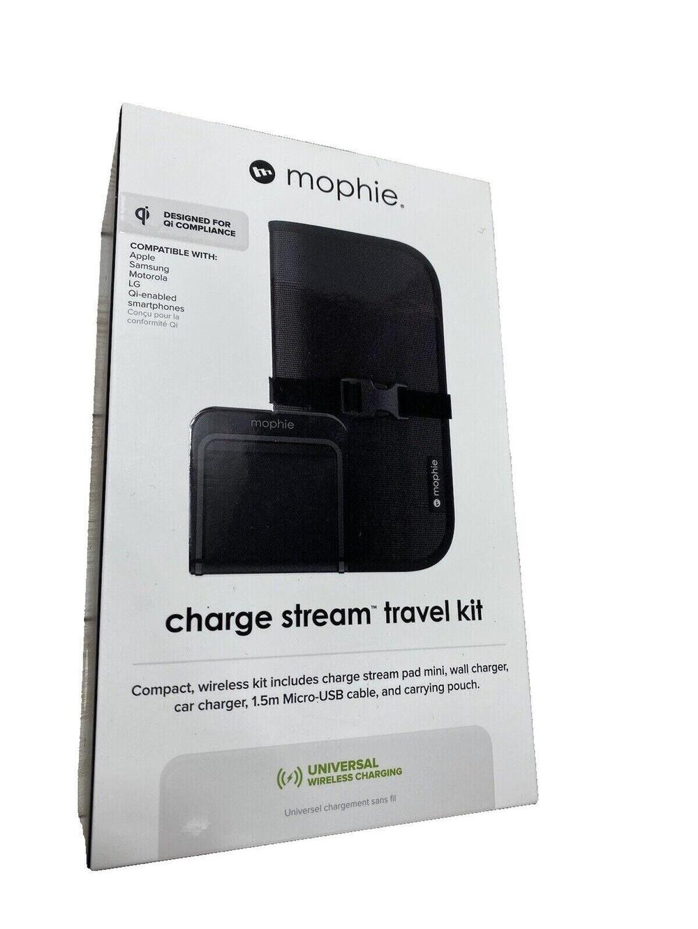 Mophie Travel Kit Wireless Charging iPhone X Qi-Enabled Phones Fast Charger Set